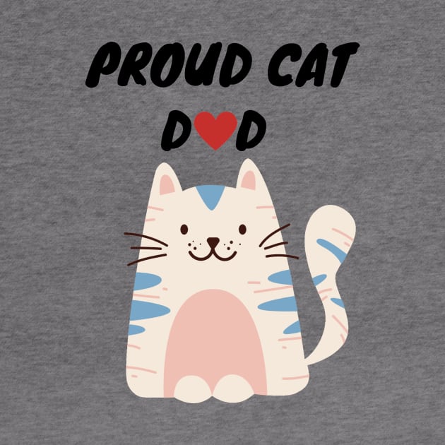 Proud Cat Dad by Simple D.